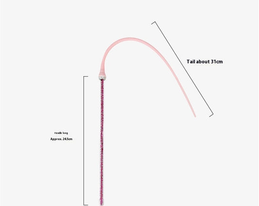 KFX-4452541 Replaceable Silicone Cat Teaser Stick - Eco-Friendly and Bite-Resistant Pet Toy