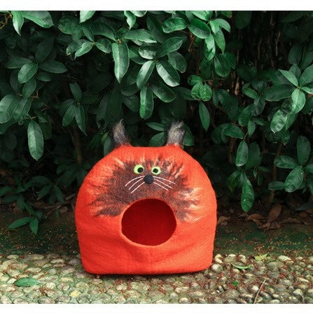 KFX-4455741 Wool Felt Cat House - Various Designs for Cozy Cat Napping