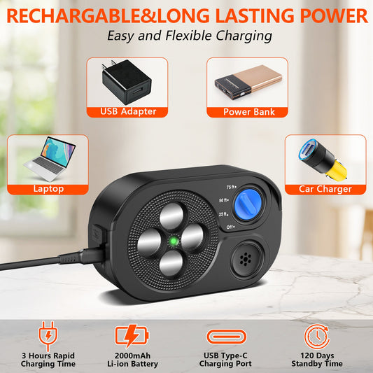 KFX-4457149 Ultrasonic Bark Control & Dog Training Device with Waterproof Design