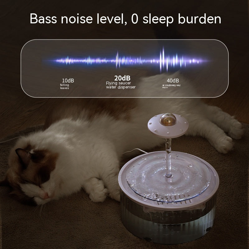 KFX-4457533 Pet Automatic Water Fountain 3L Mute Flow Water Dispenser for Cats - ABS Material