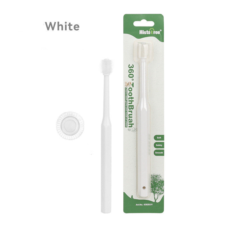 KFX-4459325 360-Degree Pet Oral Care Toothbrush in Multiple Head Shapes and Colors