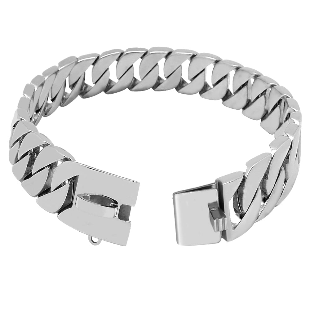 KFX-4459453 Durable Stainless Steel Dog Chain Collar - Available in 45cm & 50cm Sizes