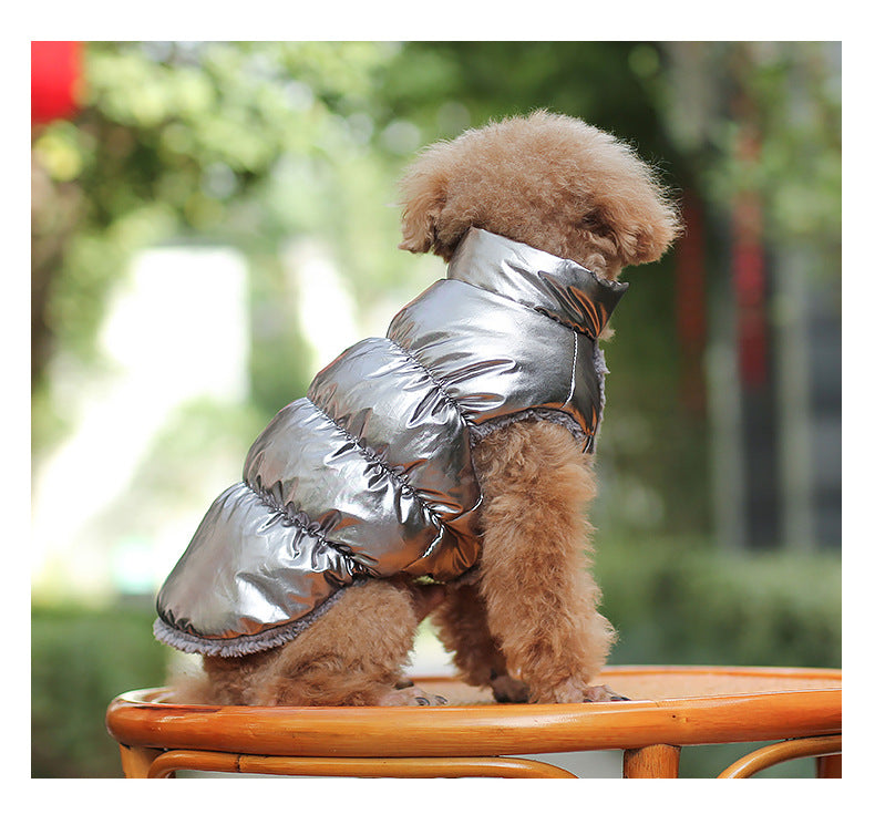 KFX-4459837 Warm Cotton Winter Vest for Pets – Cozy Teddy Clothes for Dogs and Cats