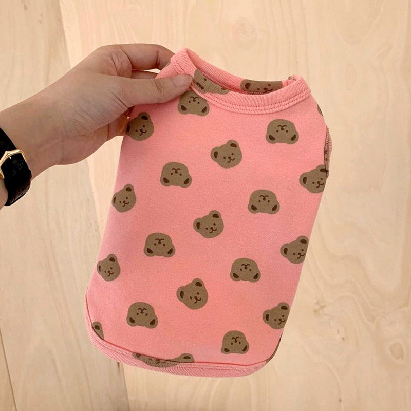 KFX-4462013 Small Dog Clothes for Yorkshire, Pomeranian, Schnauzer - Comfy Polyester Outfit in White, Yellow, Pink