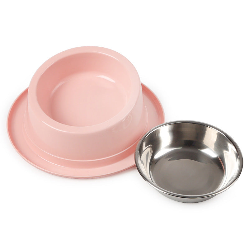 KFX-4463421 Stainless Steel Non-Slip Cat Bowl with Tilted Design for Easy Feeding