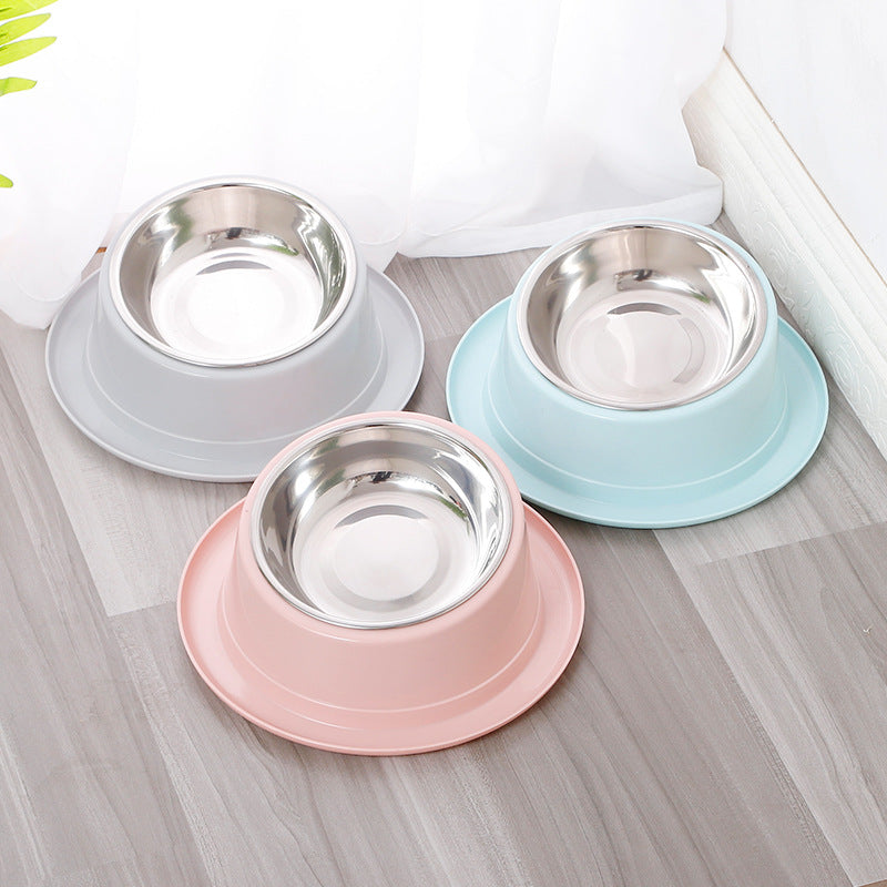 KFX-4463421 Stainless Steel Non-Slip Cat Bowl with Tilted Design for Easy Feeding