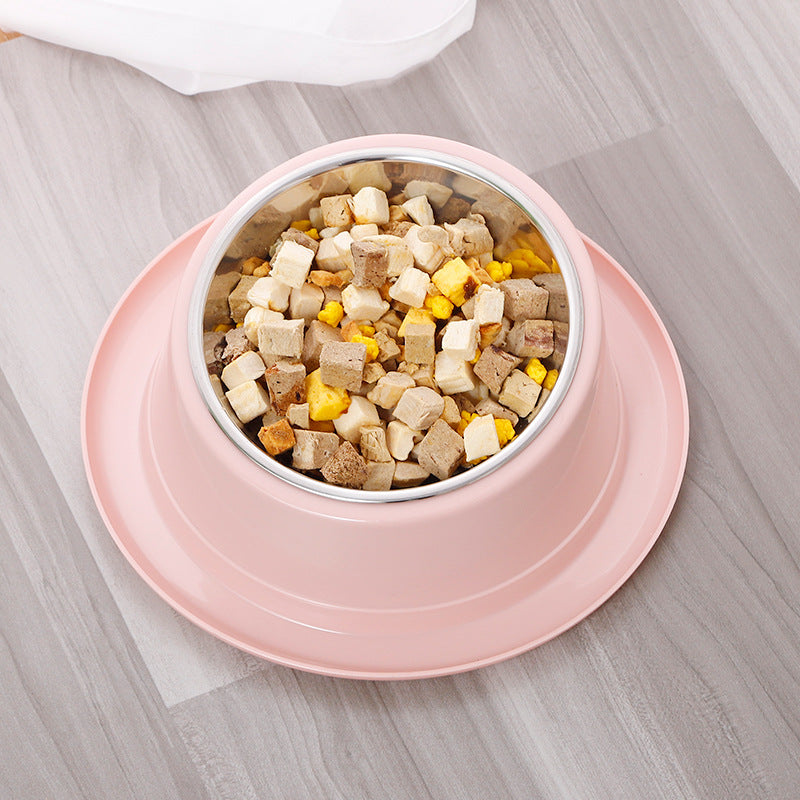 KFX-4463421 Stainless Steel Non-Slip Cat Bowl with Tilted Design for Easy Feeding