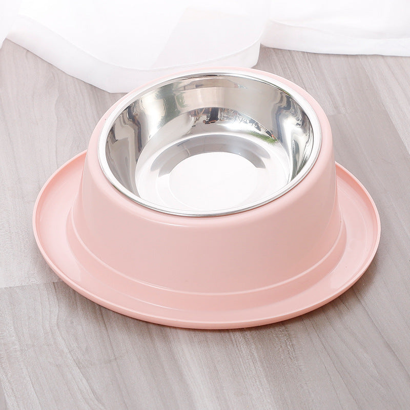 KFX-4463421 Stainless Steel Non-Slip Cat Bowl with Tilted Design for Easy Feeding