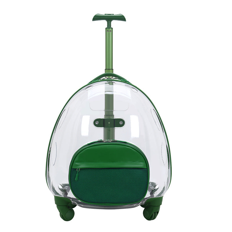 KFX-4463677 Transparent Travel Pet Suitcase for Dogs and Cats, Medium Soft PVC, Capacity 12.50kg
