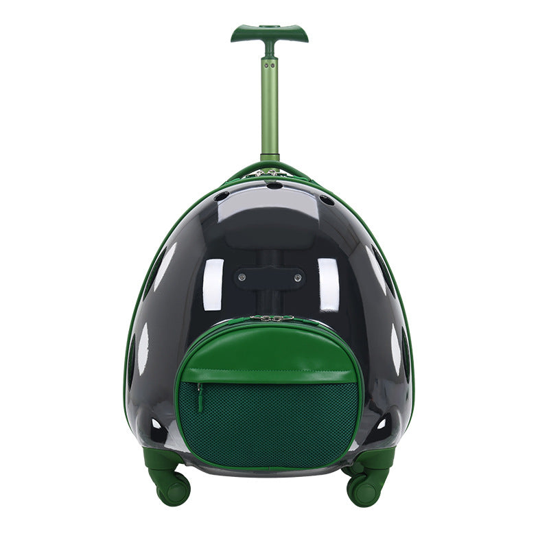 KFX-4463677 Transparent Travel Pet Suitcase for Dogs and Cats, Medium Soft PVC, Capacity 12.50kg
