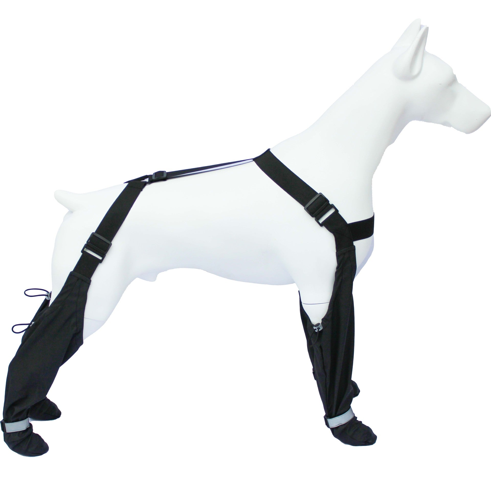 KFX-4464061 Reflective Stripe Anti-Dirty Dog Shoelaces - Waterproof, Non-Slip, Wear-Resistant, Various Sizes Available