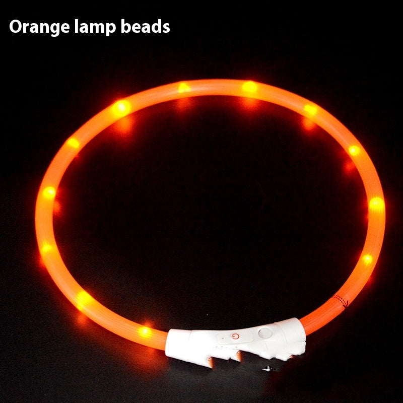 KFX-4465213 USB Rechargeable LED Glowing Pet Collar - Multiple Color Options Available