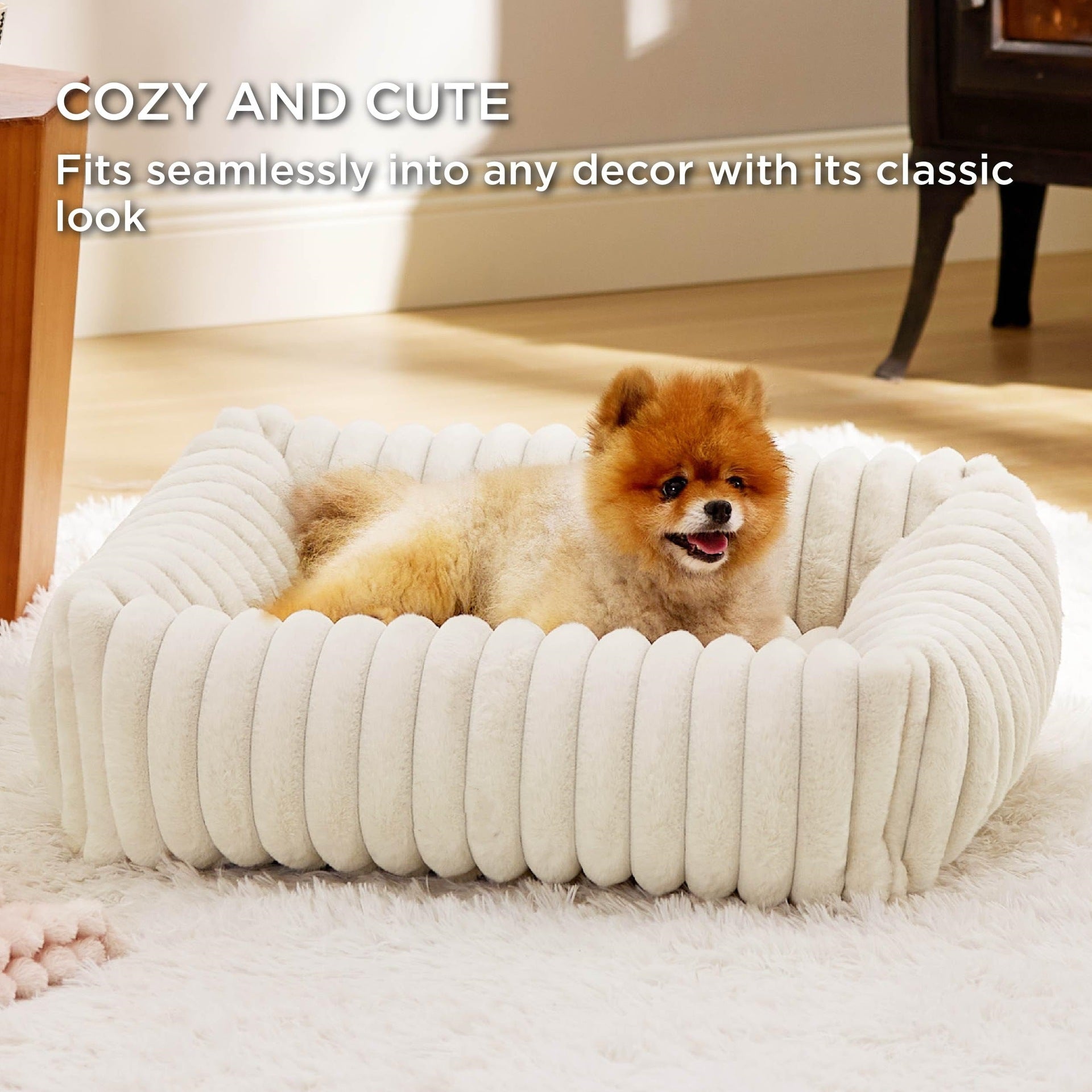 KFX-4467261 Cozy Winter Cat and Dog Bed - Soft Pet Mat with Cushioned Support in Multiple Sizes