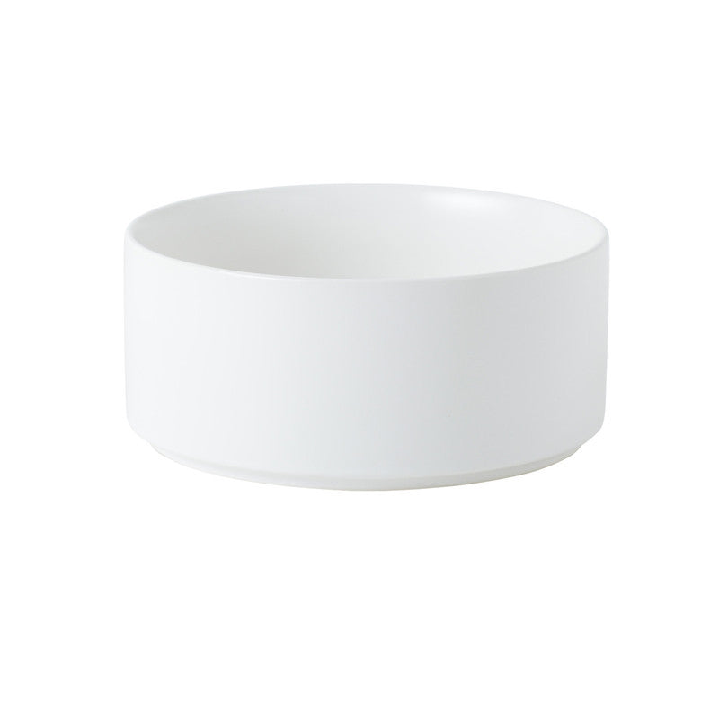 KFX-4467389 Dual Ceramic Cat Bowl Set - Pottery Pet Feeding & Drinking Bowls in Various Colors