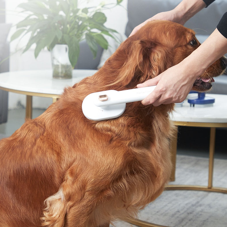 KFX-4468797 High-Density Needle Pet Grooming Comb for Dogs and Cats - Self-Cleaning Brush in Multiple Colors