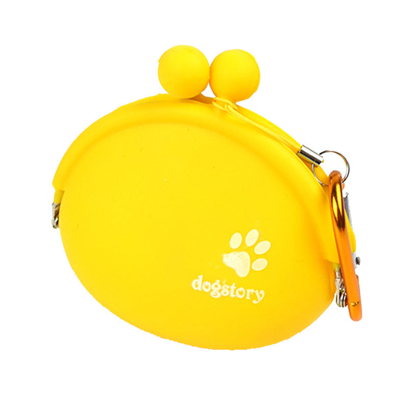 KFX-4470461 Silicone Dog Treat Pouch - Portable Training Snack Bag for Pet Walking and Outdoor Activities