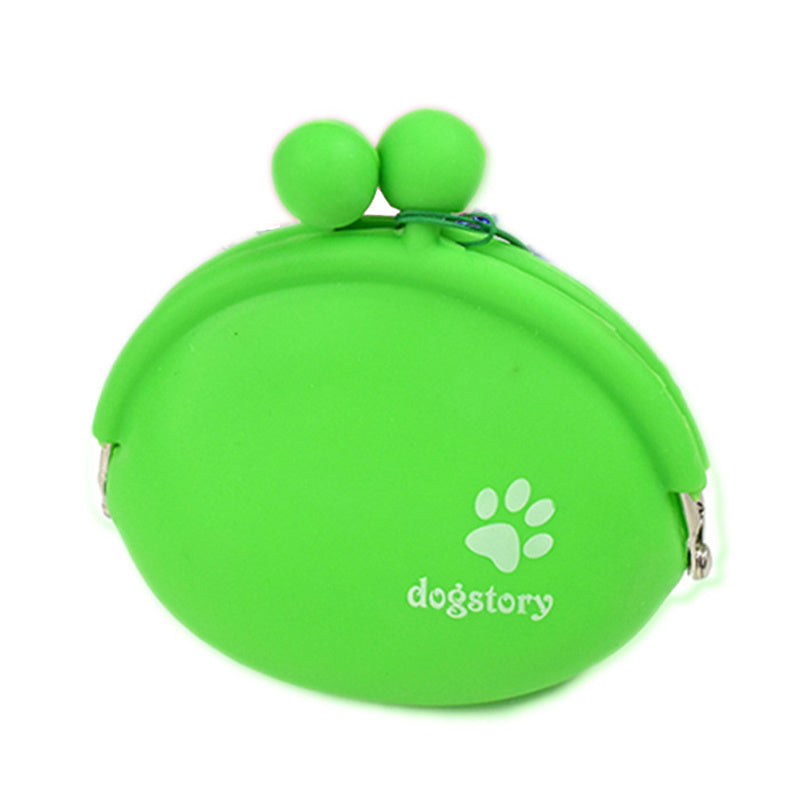 KFX-4470461 Silicone Dog Treat Pouch - Portable Training Snack Bag for Pet Walking and Outdoor Activities