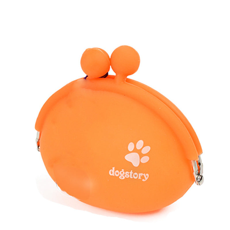 KFX-4470461 Silicone Dog Treat Pouch - Portable Training Snack Bag for Pet Walking and Outdoor Activities