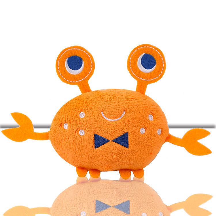 KFX-4472637 Interactive Plush Toy Training Set - Assorted Food Shapes including Mushroom, Banana, Carrot, and Crab