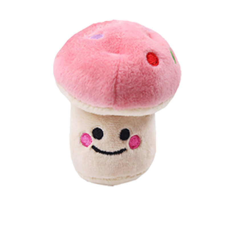 KFX-4472637 Interactive Plush Toy Training Set - Assorted Food Shapes including Mushroom, Banana, Carrot, and Crab