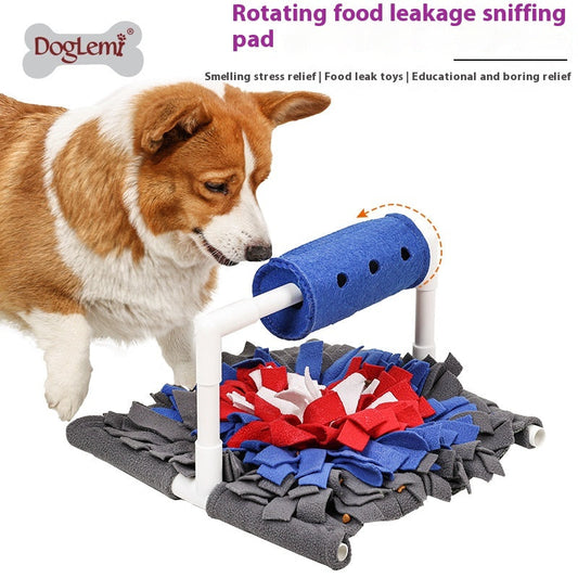 KFX-4473789 Blue Dog Food Leakage Smell Educational Pet Toy Made of Durable Polyester