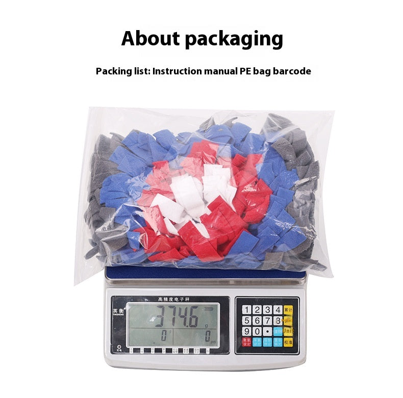 KFX-4473789 Blue Dog Food Leakage Smell Educational Pet Toy Made of Durable Polyester