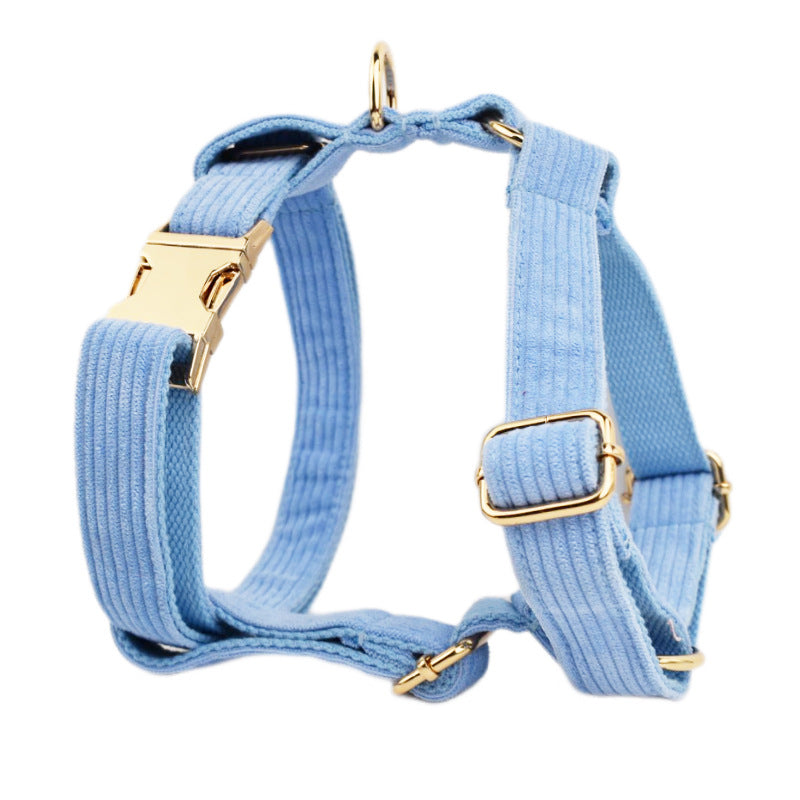 KFX-4474429 Soft Fabric Velvet Dog Collar with Accessories for XS to XL Sizes