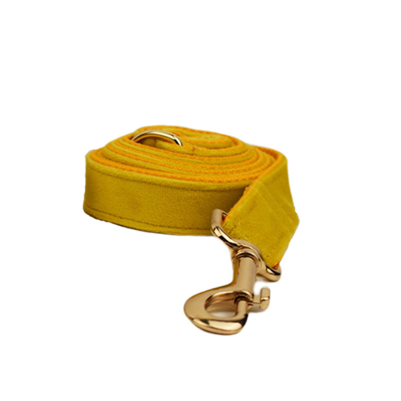 KFX-4474429 Soft Fabric Velvet Dog Collar with Accessories for XS to XL Sizes