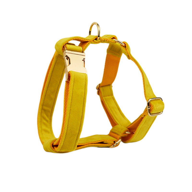 KFX-4474429 Soft Fabric Velvet Dog Collar with Accessories for XS to XL Sizes