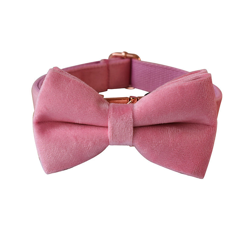 KFX-4474941 Double Layer Microfiber Velvet Dog Collar and Leash Set in Various Sizes and Styles