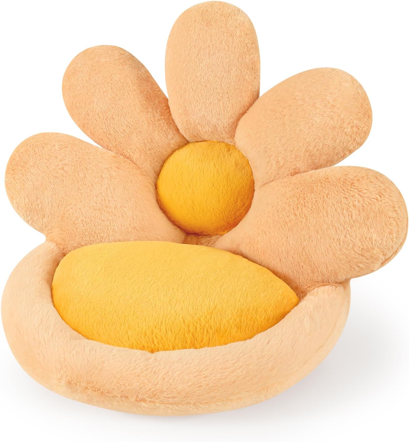 KFX-4476221 Floral-Shaped Nesting Cushion for Comfort and Relaxation - 19 Inch Plush Floor Pillow for Gaming and Office Use