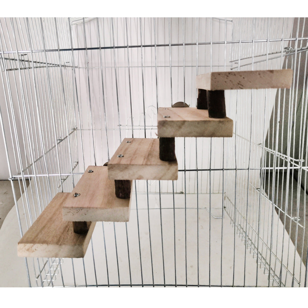 KFX-4477117 Wooden Log Stairs Pet Toy for Engaging Play and Exercise