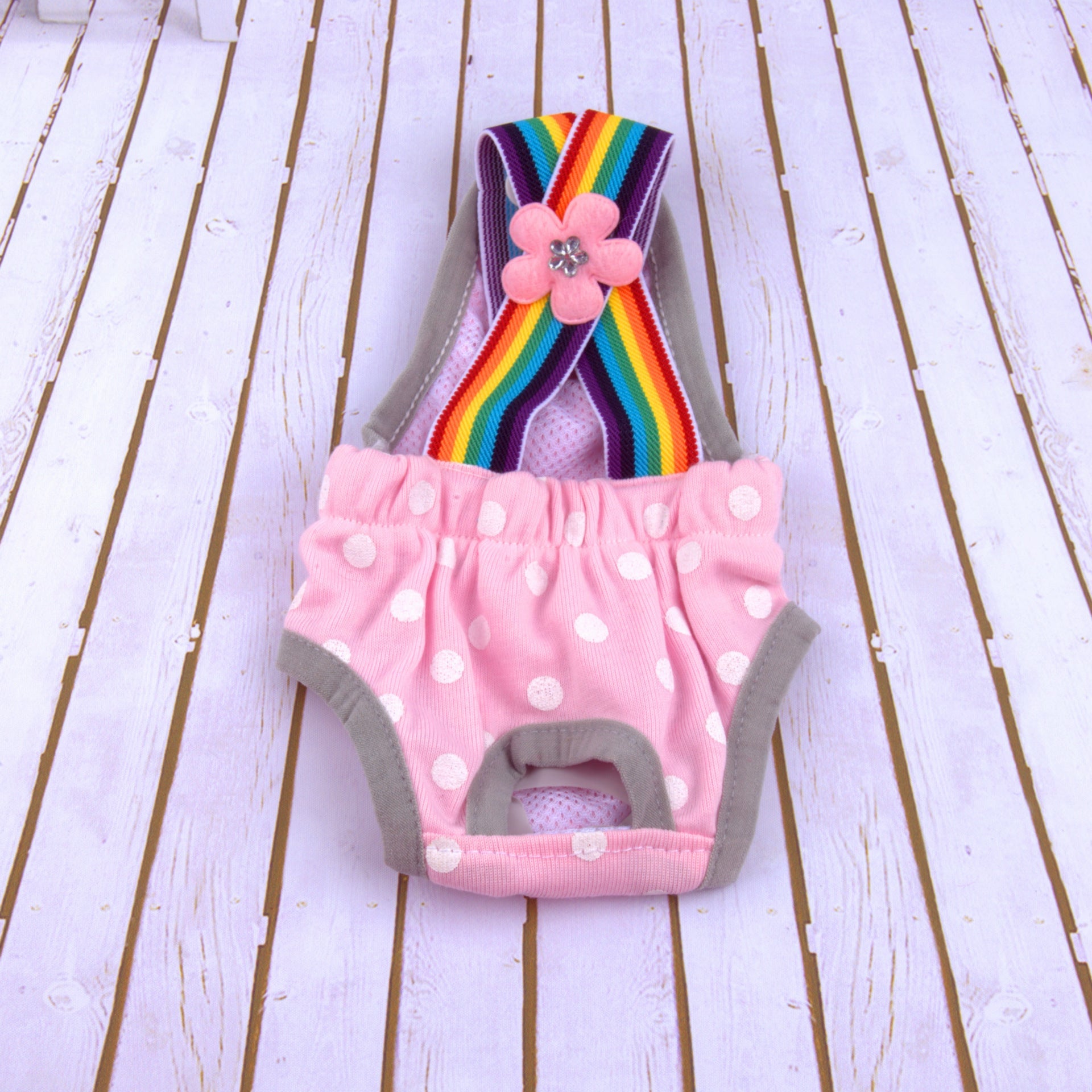 KFX-4478013 Cotton Dog Harness Sanitary Pants for Pets - Casual Wear, XXS to XL Sizes