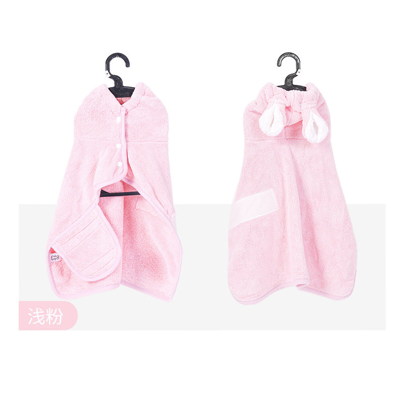 KFX-4478397 Universal Breathable Bathrobe for Pets - Comfortable and Absorbent Drying Towel for Cats and Dogs