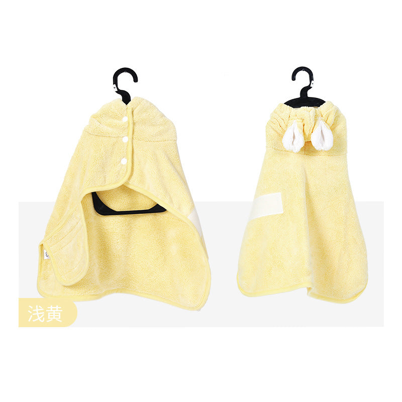 KFX-4478397 Universal Breathable Bathrobe for Pets - Comfortable and Absorbent Drying Towel for Cats and Dogs