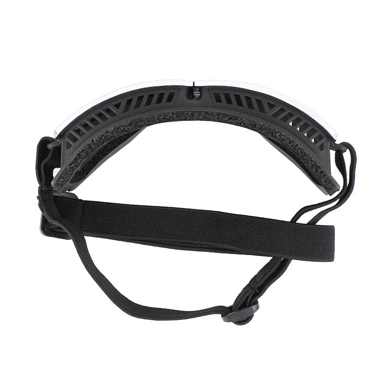 KFX-4479549 Windproof Sunscreen Goggles for Dogs - Black with Silver Lens, Stylish British Design