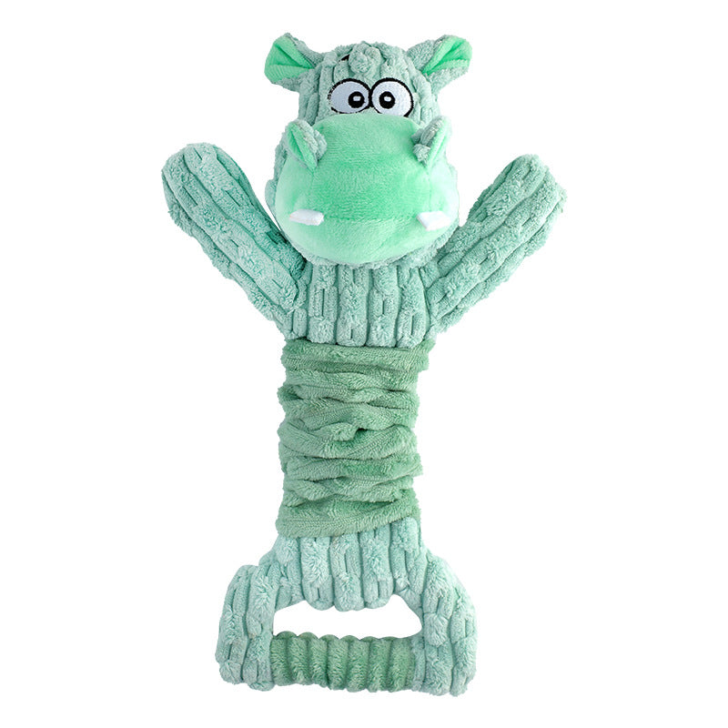 KFX-4480189 Large Plush Dog Toy with Squeaker and Crinkle Paper for Interactive Play, Ideal for Small to Large Dogs