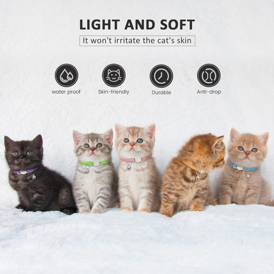 KFX-4480701 Comfortable and Breathable Nylon Cat Collar - Free Size in Various Colors for All Seasons