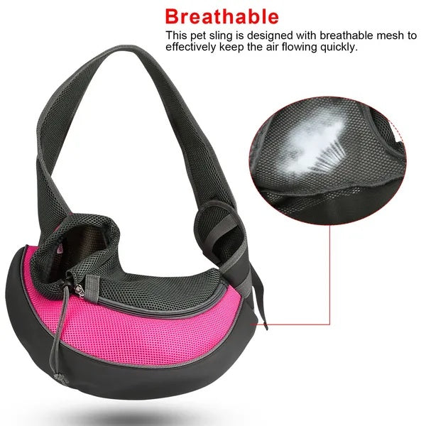 KFX-4480957 Adjustable Padded Hand-Free Sling Pet Carrier for Small Dogs and Cats