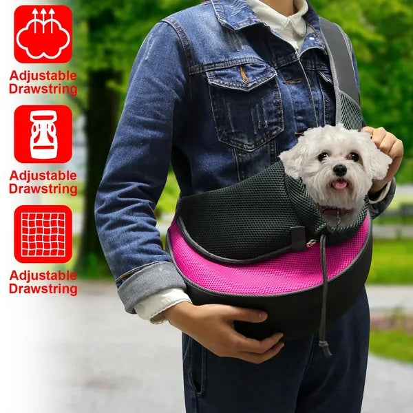 KFX-4480957 Adjustable Padded Hand-Free Sling Pet Carrier for Small Dogs and Cats