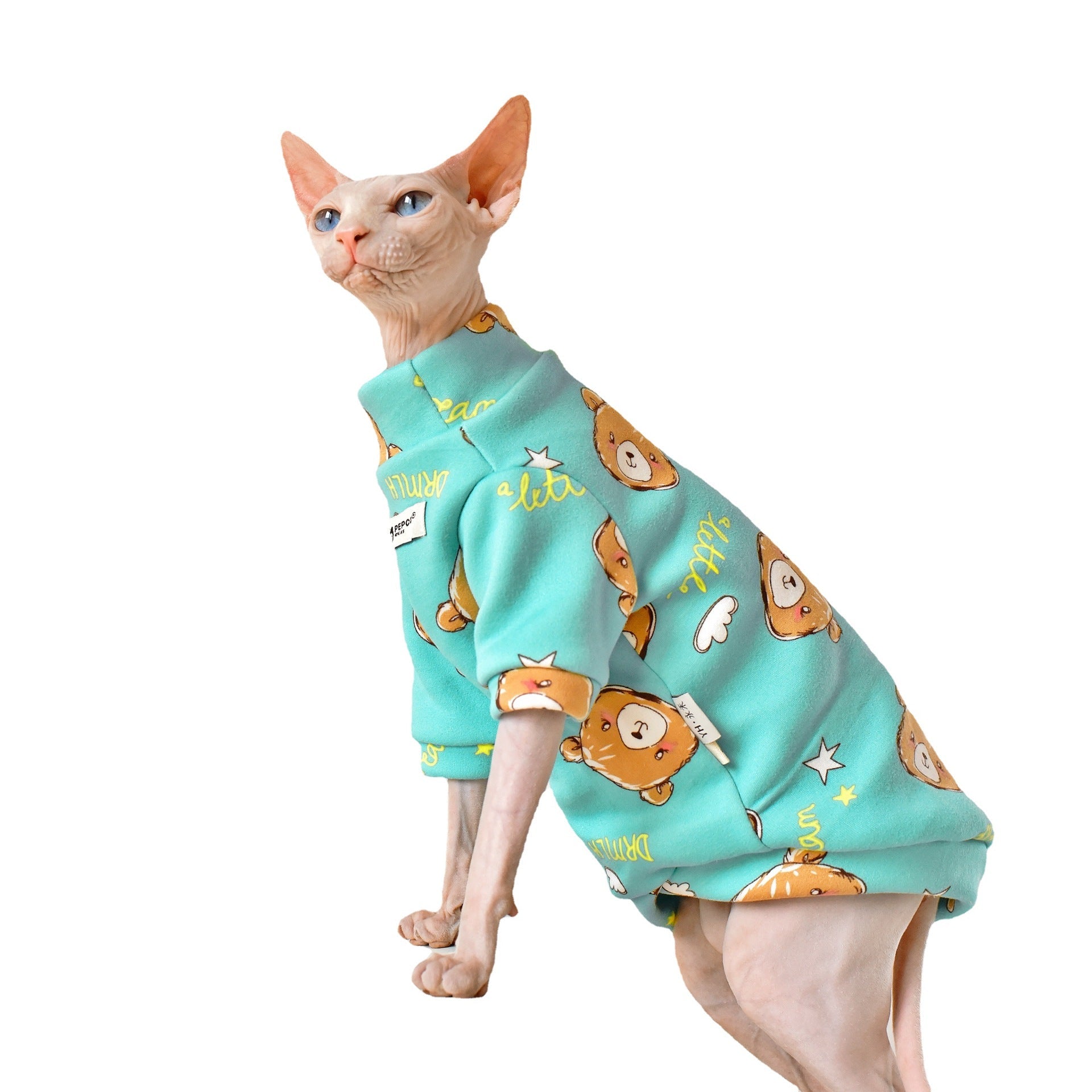 KFX-4481085 Warm and Soft Milk Silk Cotton Pet Clothes for Cats in Various Sizes