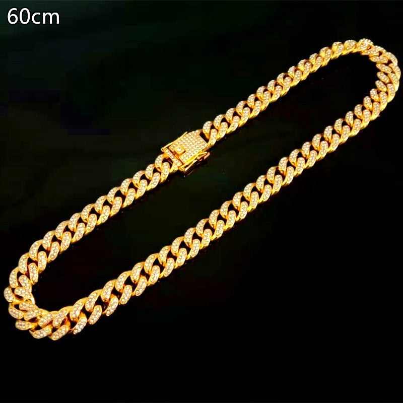 KFX-4481341 Cuban Link Bracelet in Gold and Silver - Alloy, 20cm to 60cm Sizes