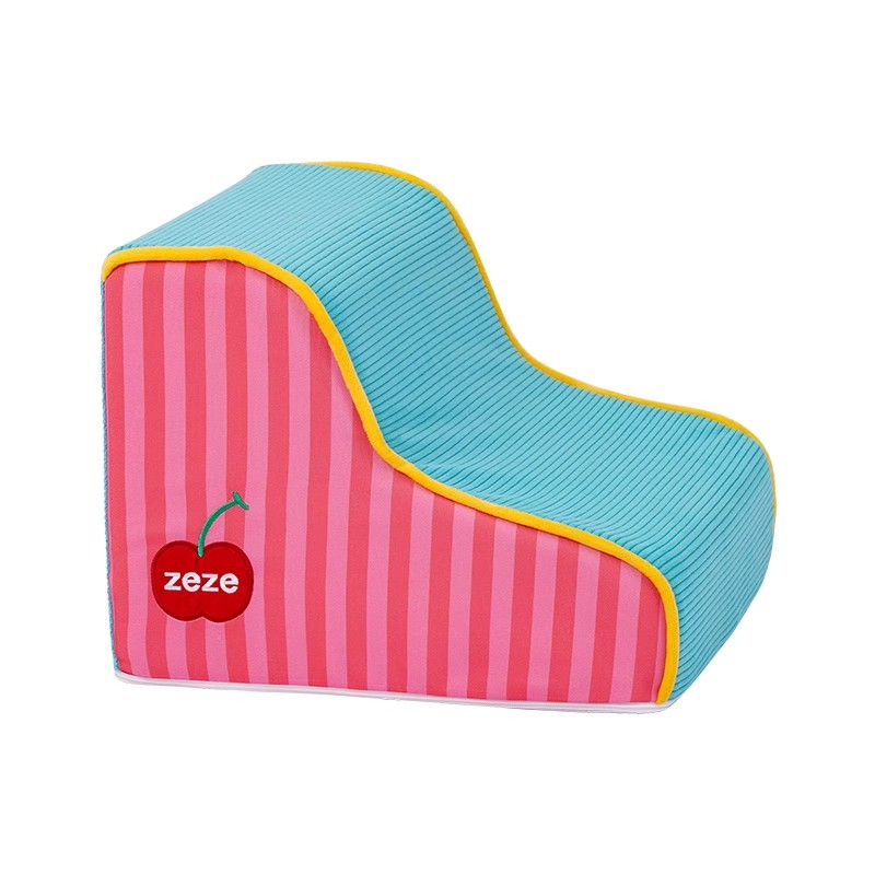 KFX-4481981 Small Removable and Washable Sponge Pet Stairs for Dogs - Stripes Design