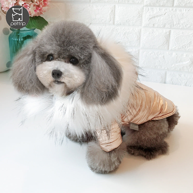 KFX-4482877 Padded Winter Clothes for Dogs - Casual Cotton Apparel in Multiple Sizes