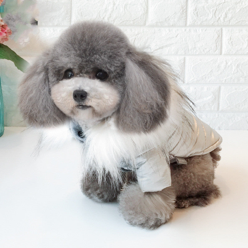 KFX-4482877 Padded Winter Clothes for Dogs - Casual Cotton Apparel in Multiple Sizes