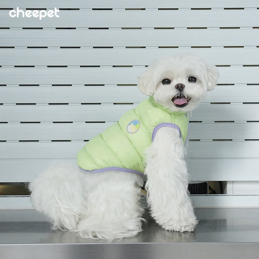 KFX-4483261 Reversible Cotton-Padded Vest for Cats and Dogs in Candy Colors – Autumn/Winter Wear