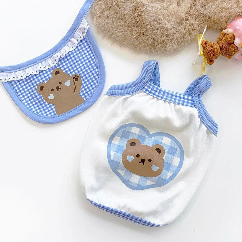 KFX-4485053 Lightweight Cotton Camisole Vest for Dogs - Perfect for Spring and Summer