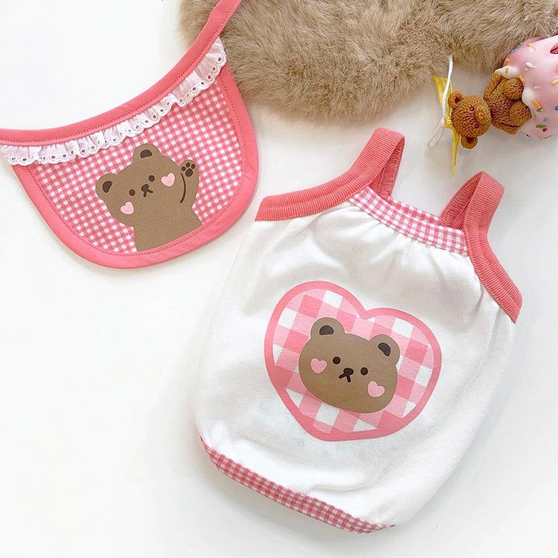 KFX-4485053 Lightweight Cotton Camisole Vest for Dogs - Perfect for Spring and Summer