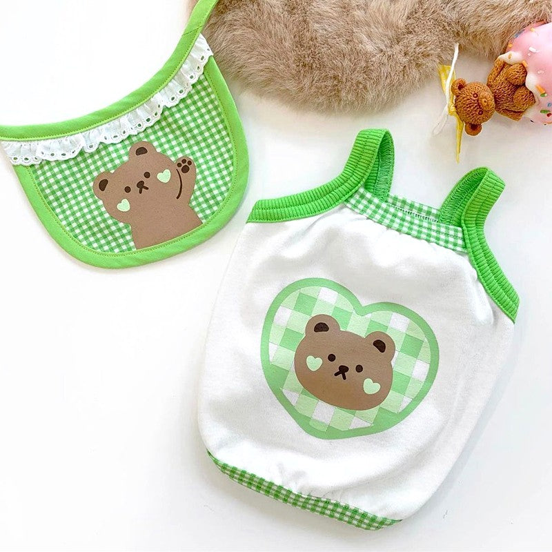 KFX-4485053 Lightweight Cotton Camisole Vest for Dogs - Perfect for Spring and Summer