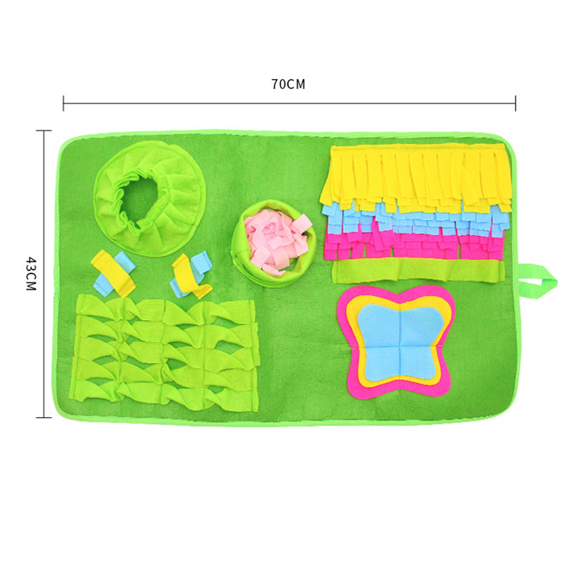 KFX-4489277 Pet Lawn Sniffing Pad for Dogs - Plush Chew Toy for Training and Foraging